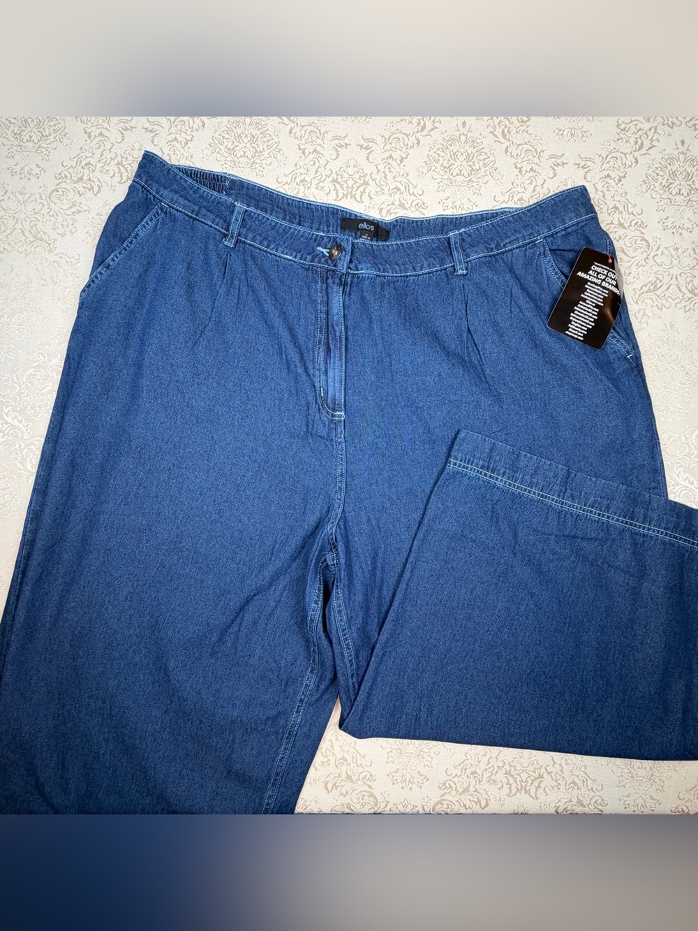 Ellos Blue Capri Casual Pants